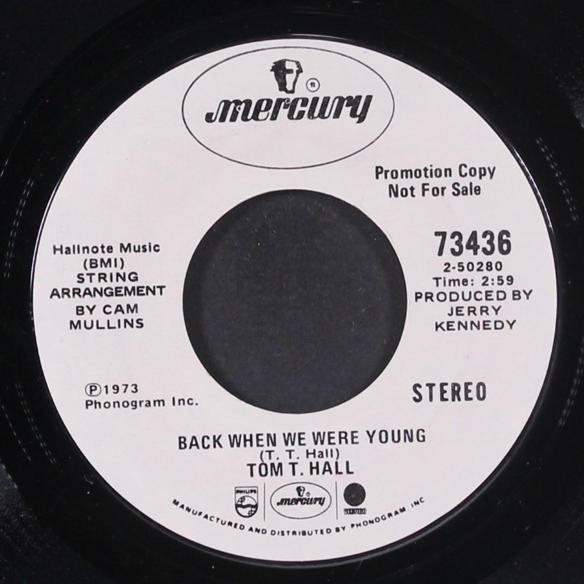 back when we were young by TOM T. HALL
