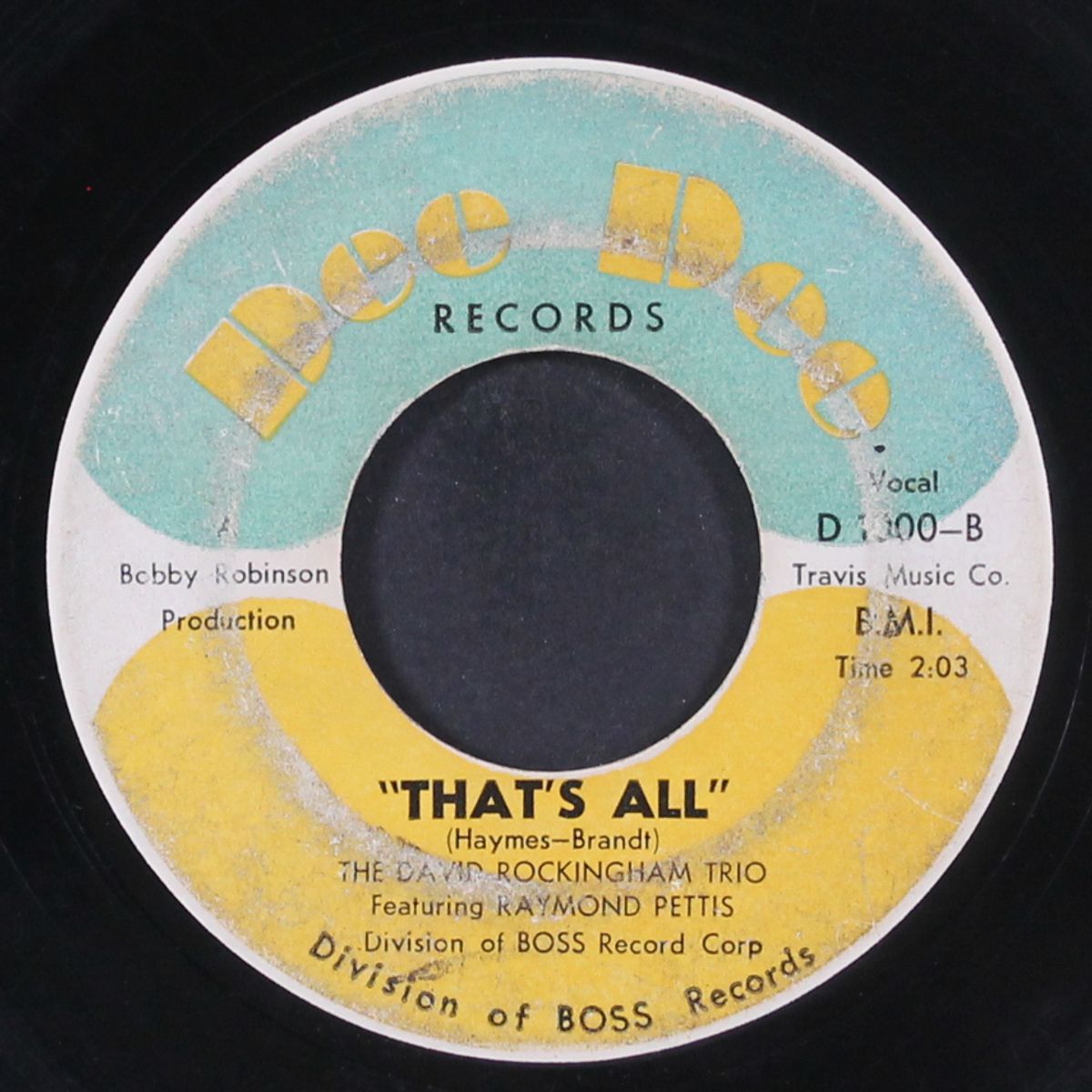 dawn / that's all by DAVID ROCKINGHAM TRIO
