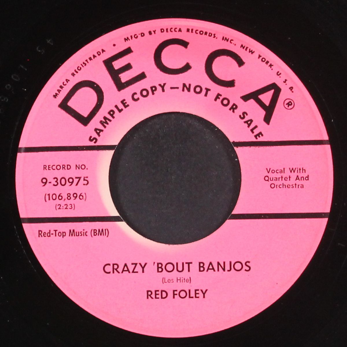 living is a lonesome thing / crazy 'bout banjos by RED FOLEY