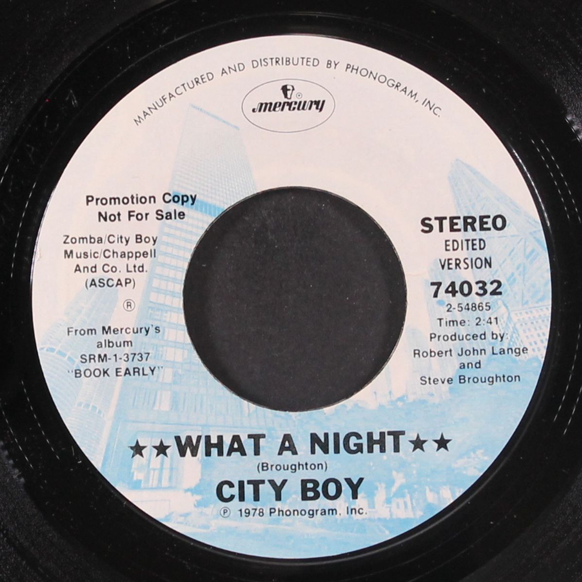 what a night / same by CITY BOY
