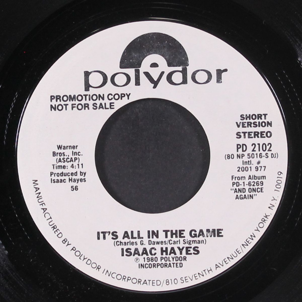 it's all in the game / wherever you are by ISAAC HAYES