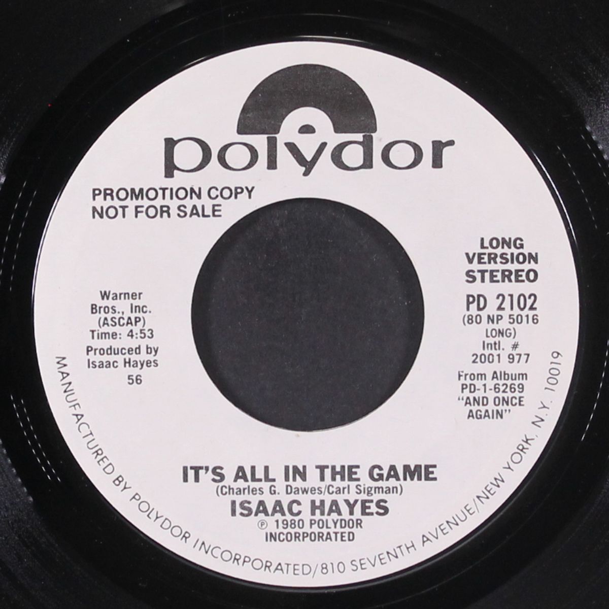 it's all in the game / wherever you are by ISAAC HAYES