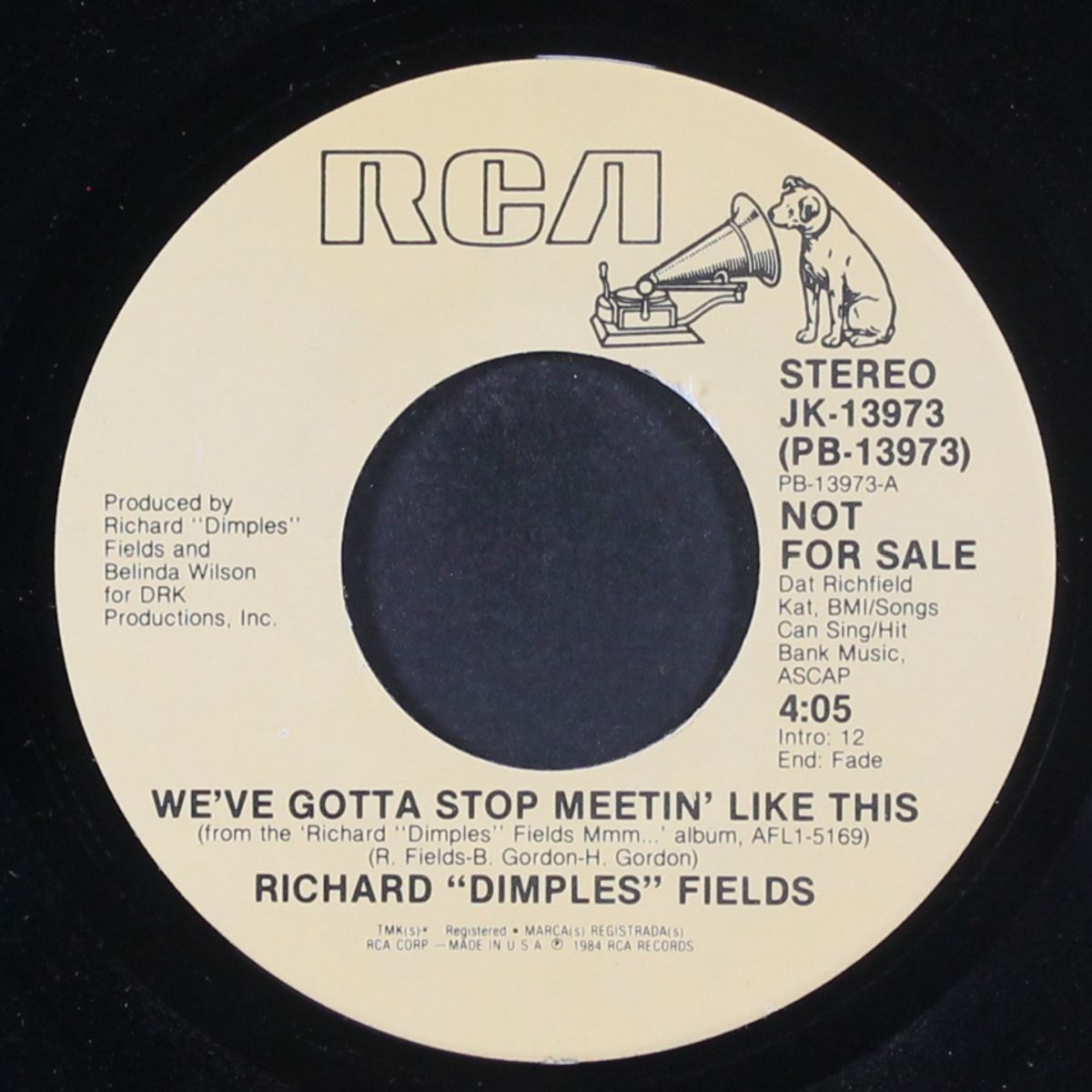 we've gotta stop meetin' like this / same by RICHARD "DIMPLES" FIELDS