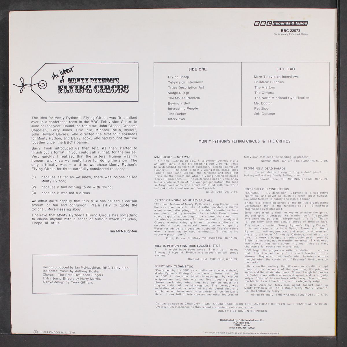 monty python's flying circus by MONTY PYTHON