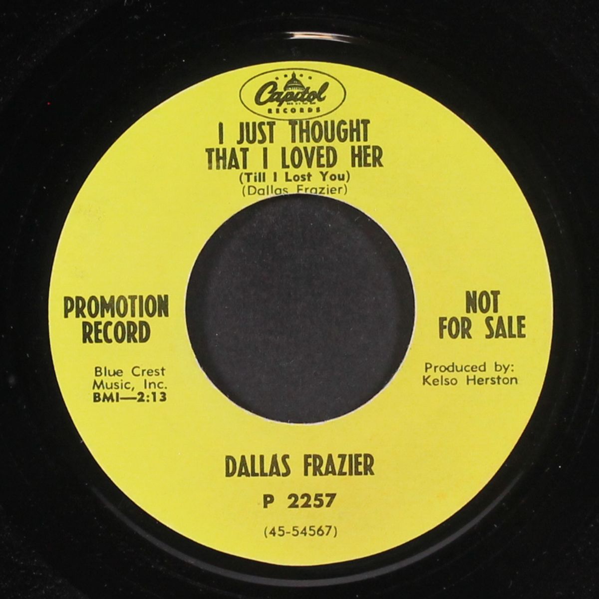 i just thought that i loved her by DALLAS FRAZIER