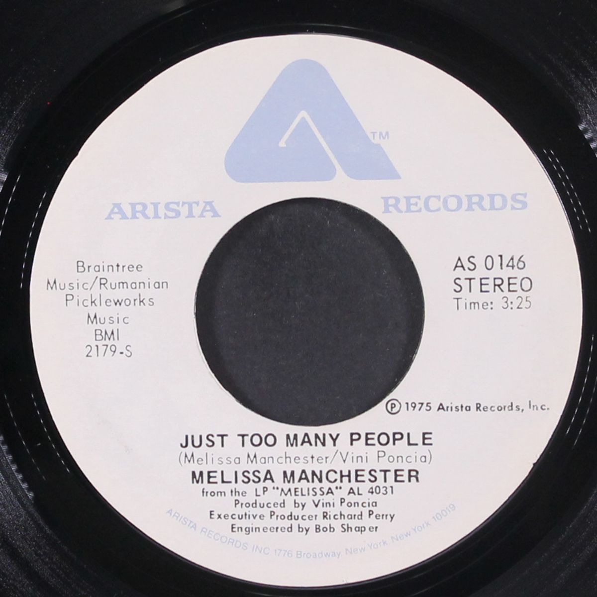 just too many people / this lady's not home by MELISSA MANCHESTER