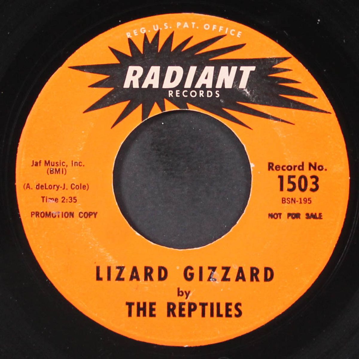 wrap my heart in velvet / lizard gizzard by JOHNNY COLE & REPTILES