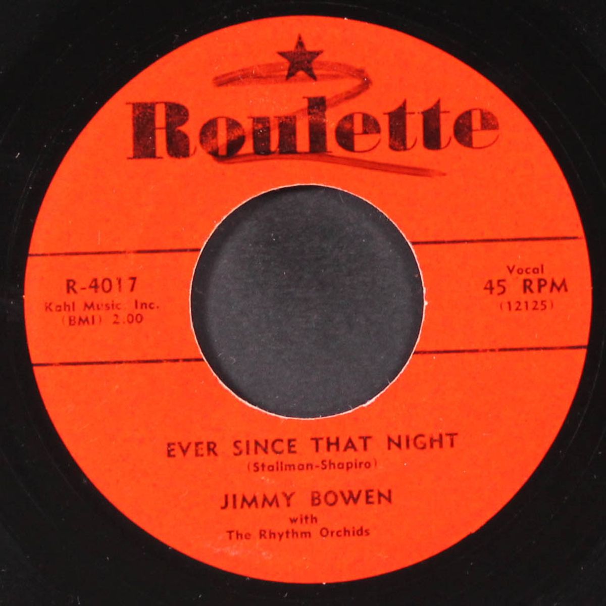 ever since that night / don't tell me your troubles by JIMMY BOWEN