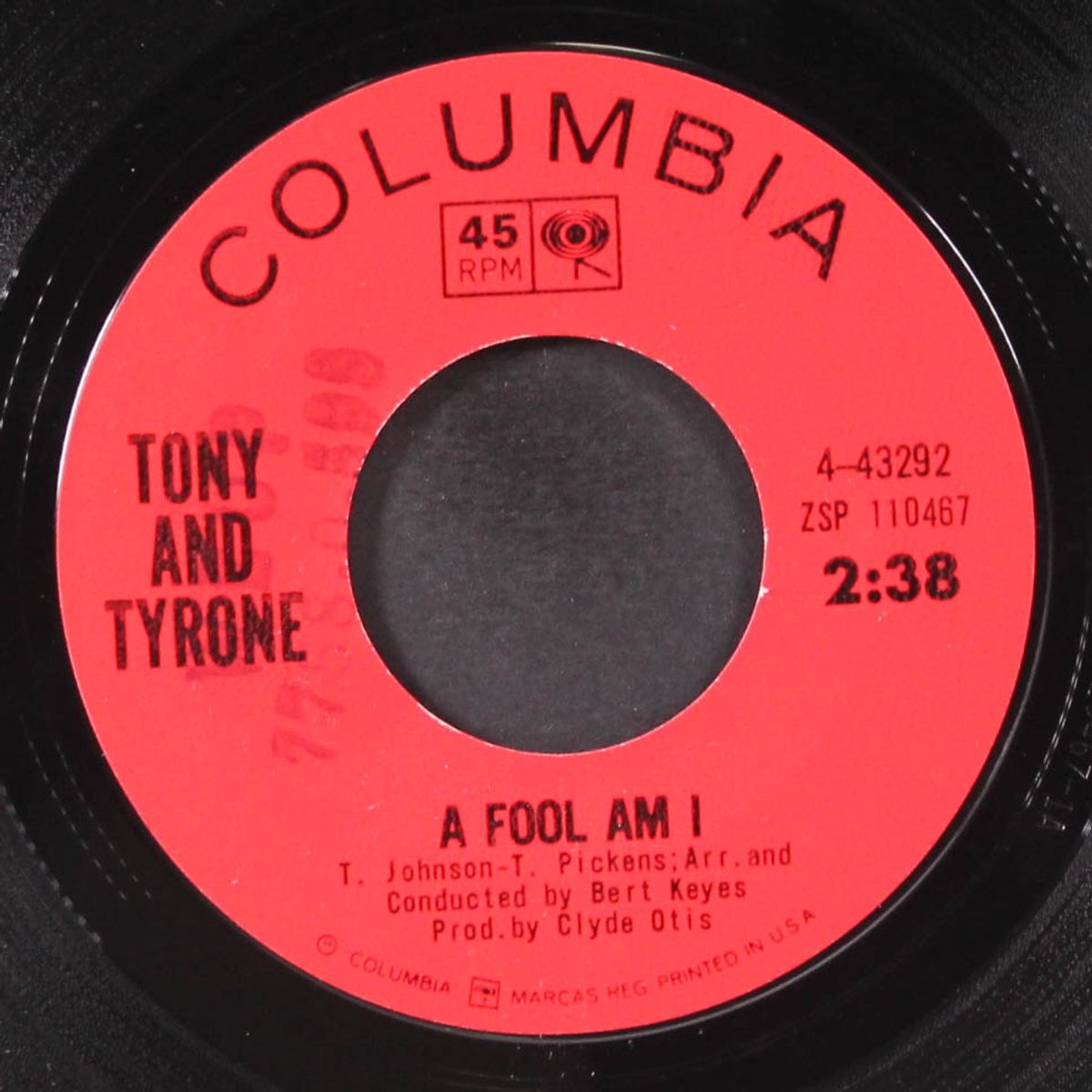 a fool am i / crossroads of love by TONY & TYRONE
