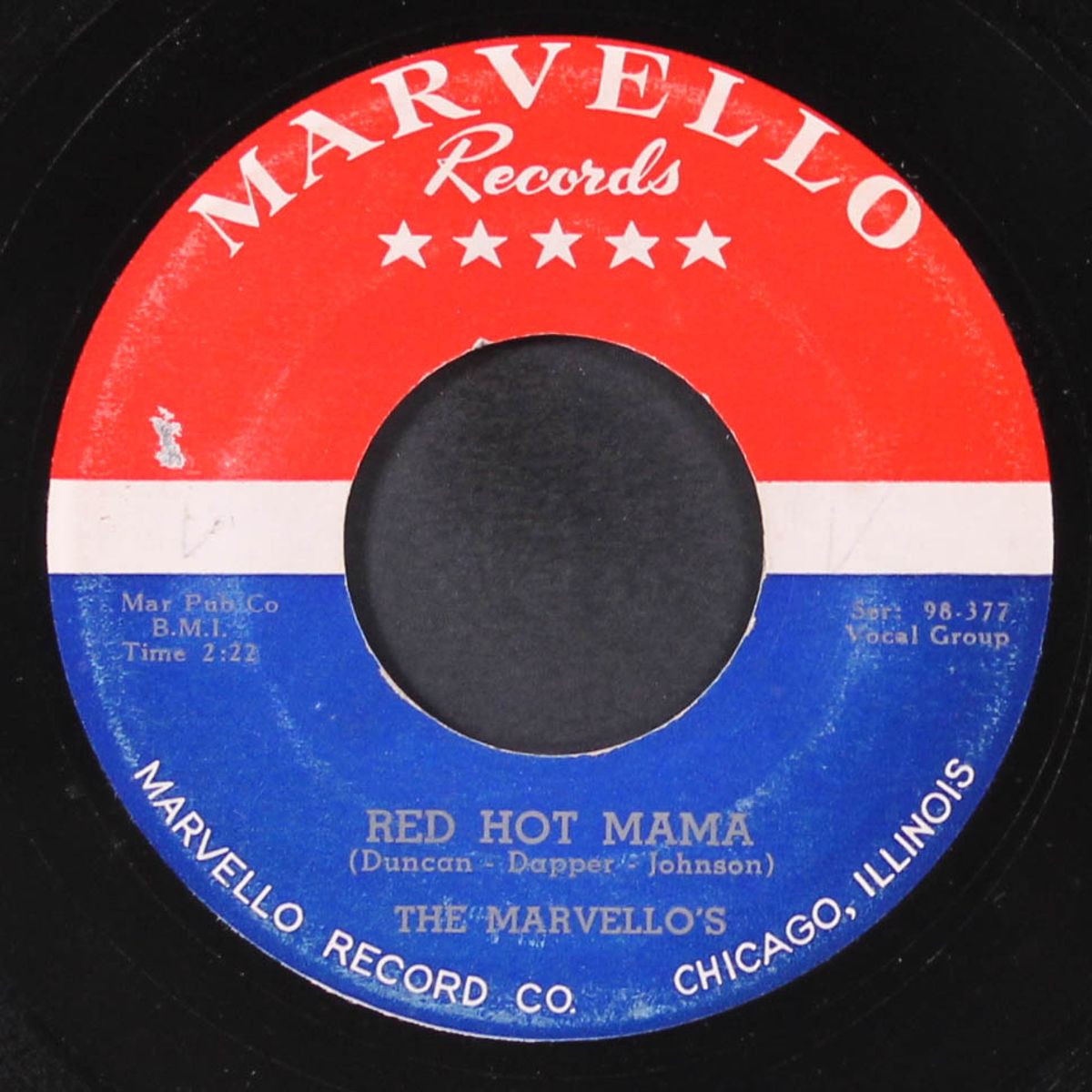 red hot mama / down by the shore by MARVELLOS / DOTTY TILLMANN