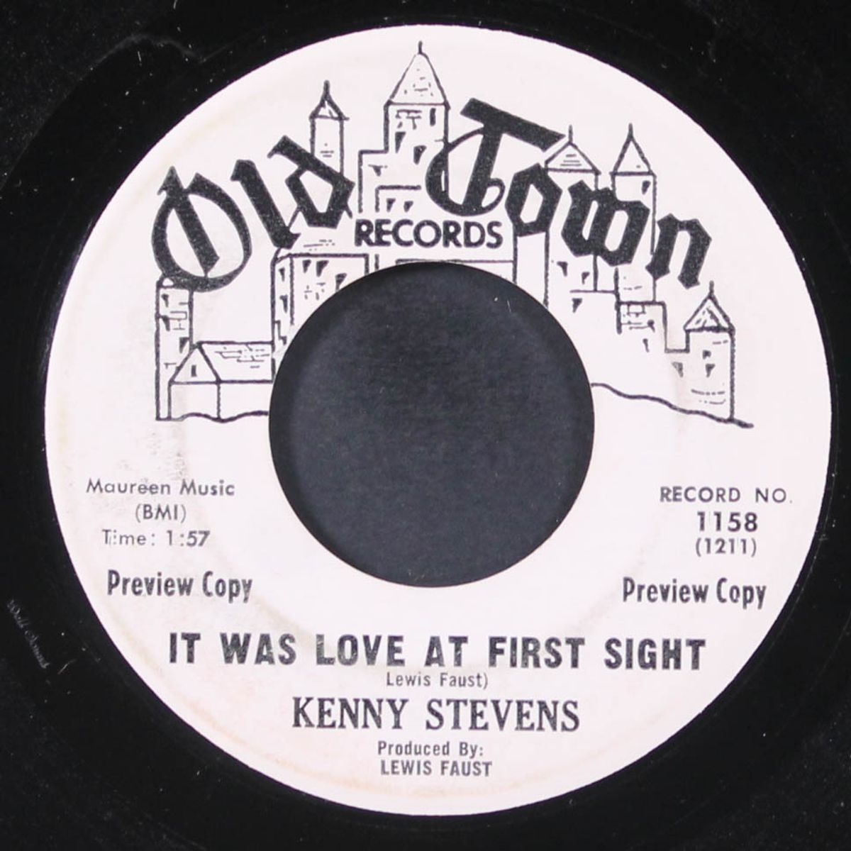 it was love at first sight / echo in my heart by KENNY STEVENS