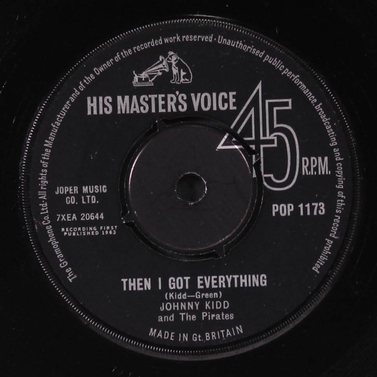 i'll never get over you / then i got everything by JOHNNY KIDD & PIRATES