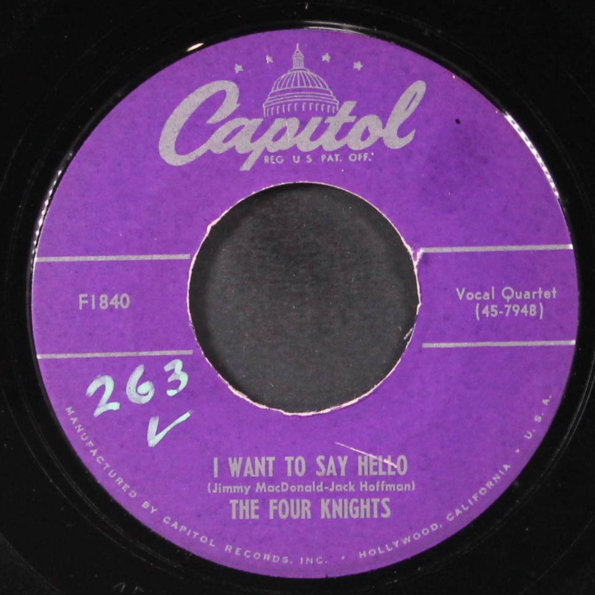 in the chapel in the moonlight / i wanna say hello by FOUR KNIGHTS