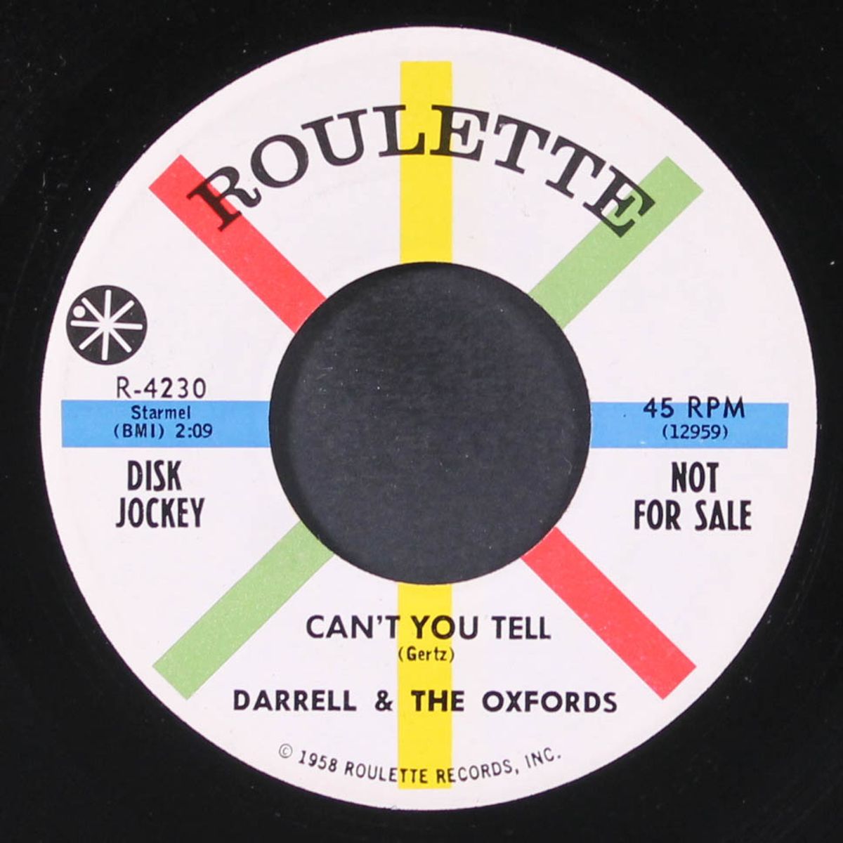 can't you tell / but your mother she said no by DARRELL & OXFORDS