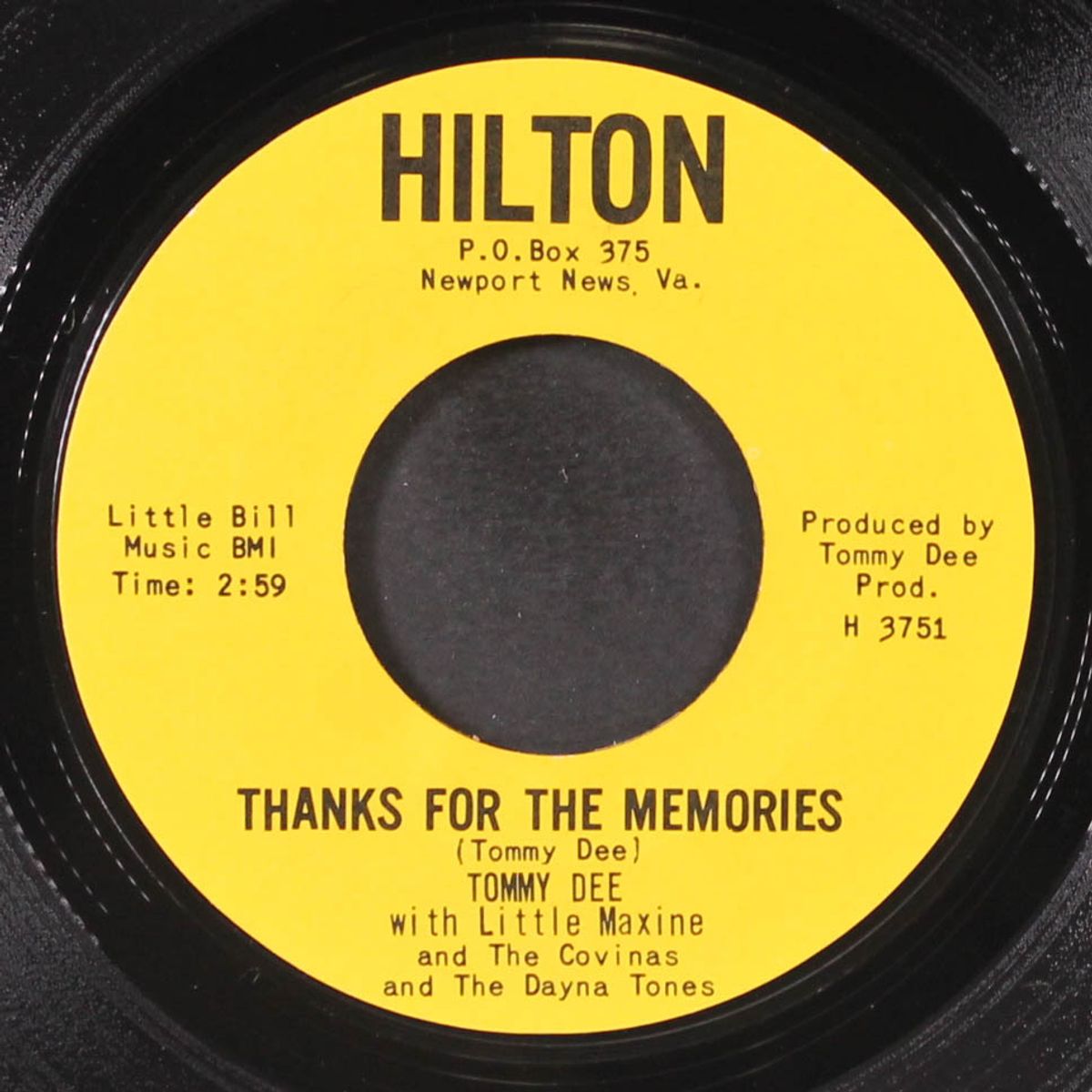 thanks for the memories / five minutes more by TOMMY DEE