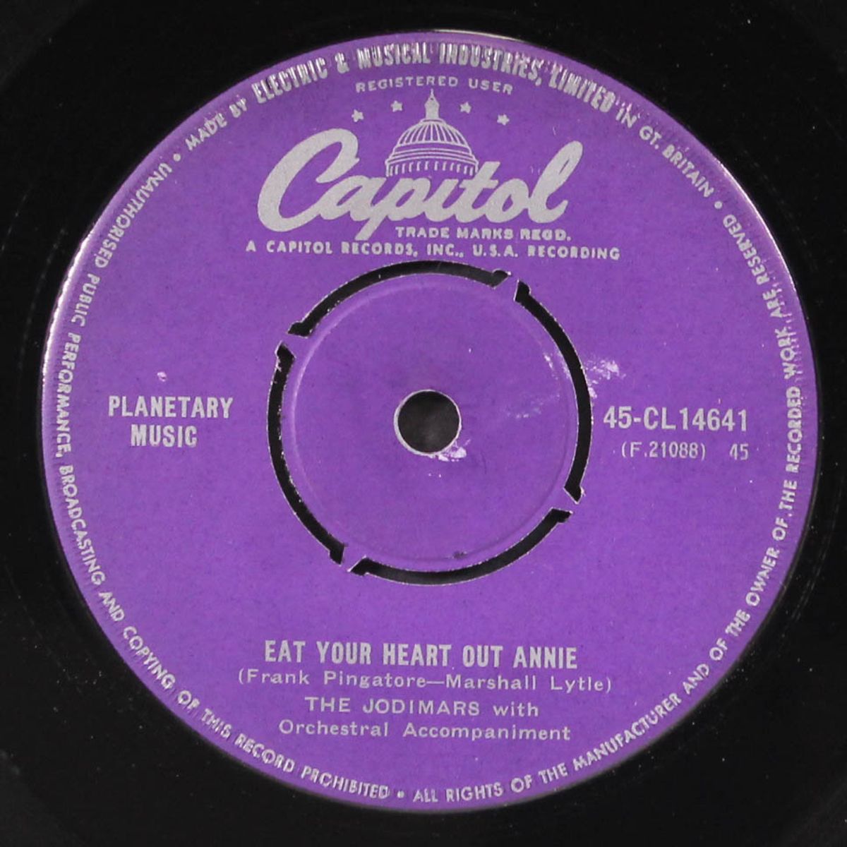 rattle shakin' daddy / eat your heart out annie by JODIMARS