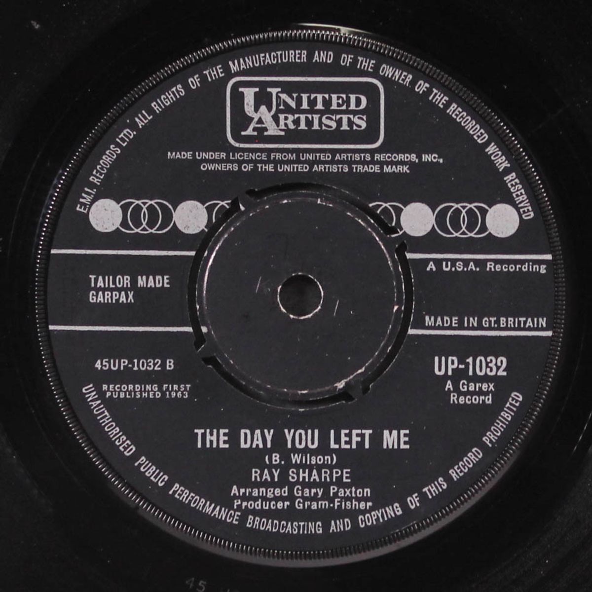 hey little girlt / the day you left me by RAY SHARPE