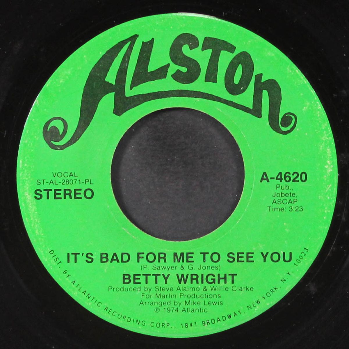 it's bad for me to see you / one thing leads to another by BETTY WRIGHT