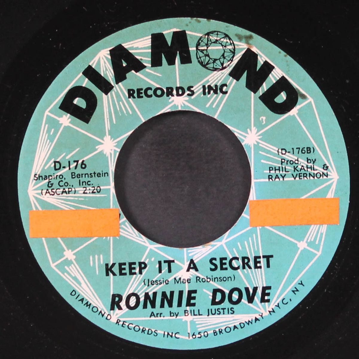 hello pretty girl / keep it a secret by RONNIE DOVE
