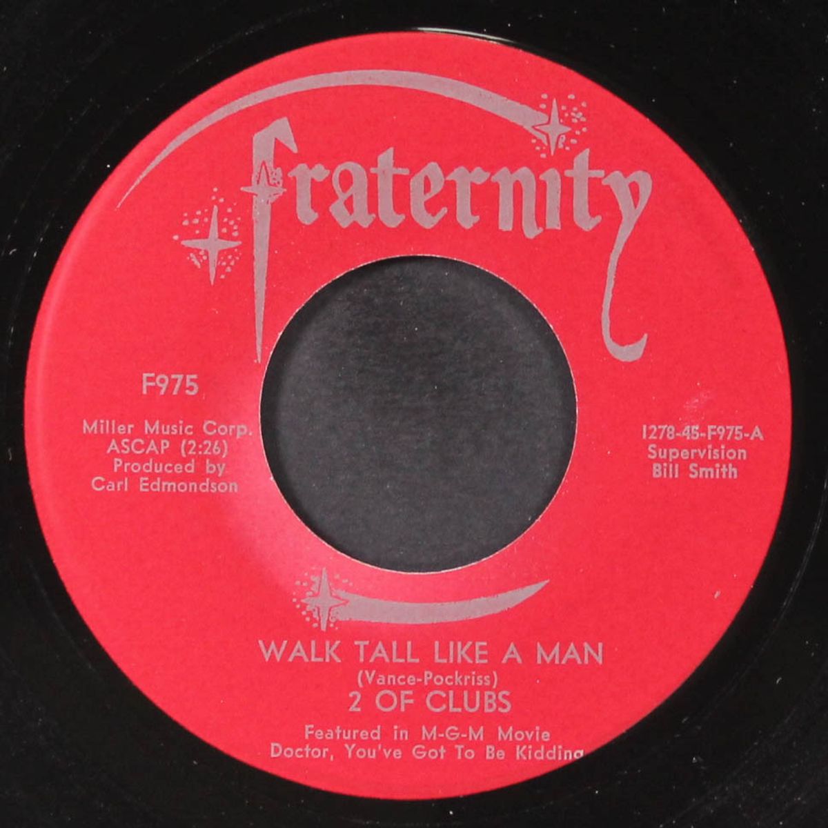 walk tall like a man / so blue is fall by 2 OF CLUBS