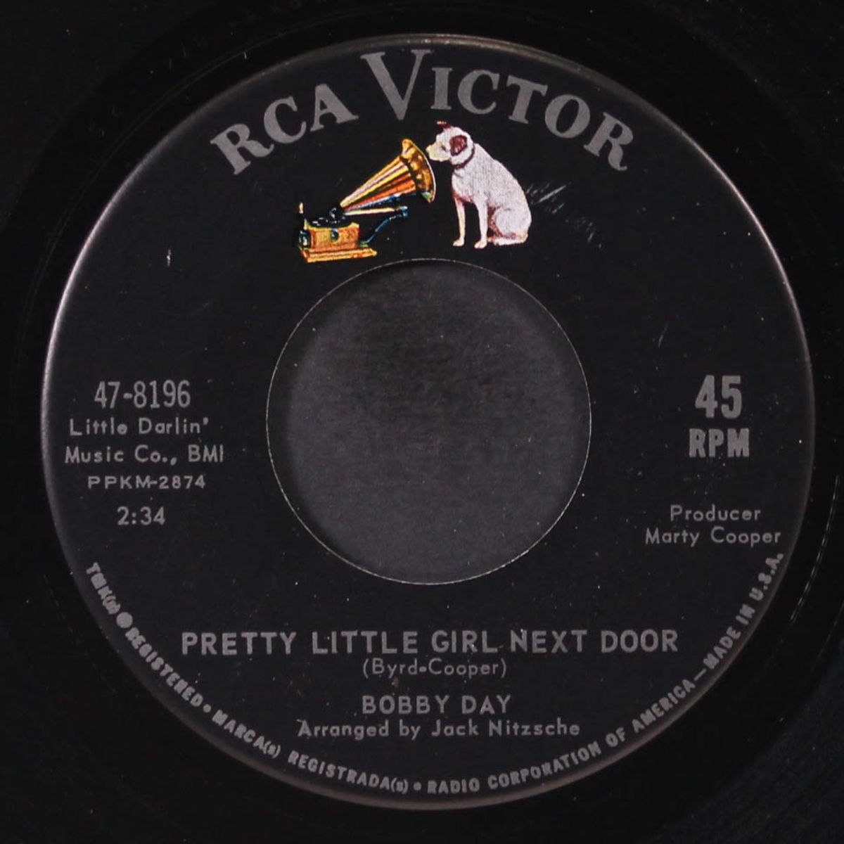 pretty little girl next door by BOBBY DAY
