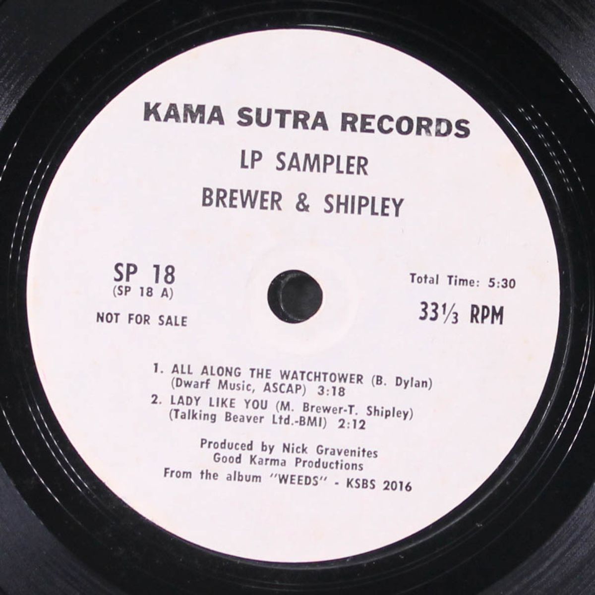 lp sampler (from lp: weeds) by BREWER & SHIPLEY