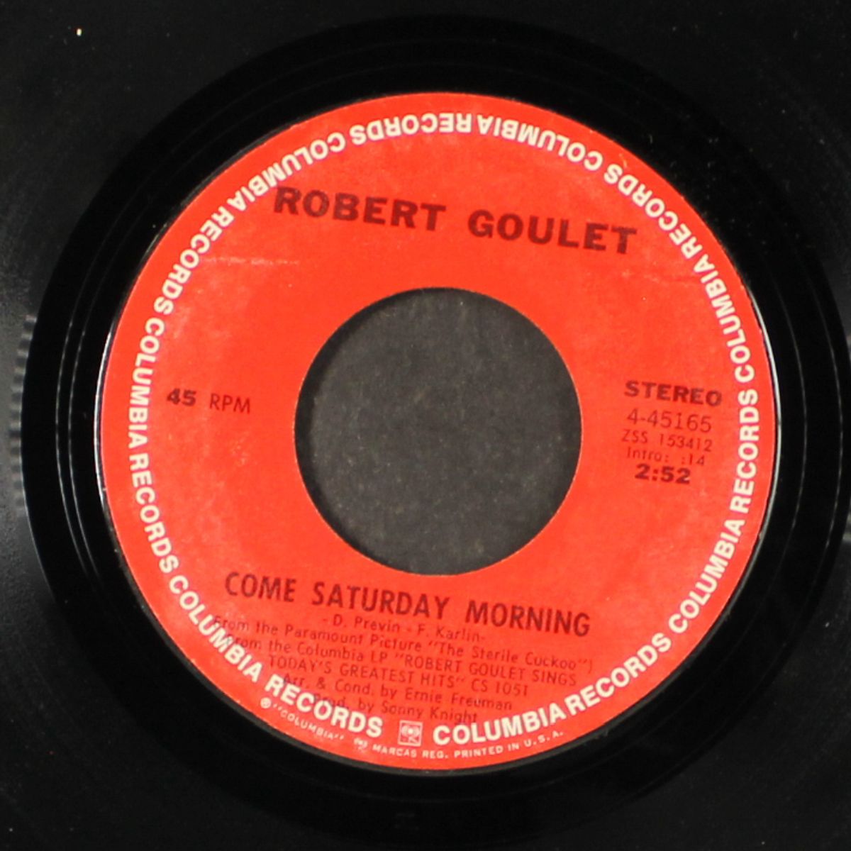 my woman my woman my wife / come saturday morning by ROBERT GOULET