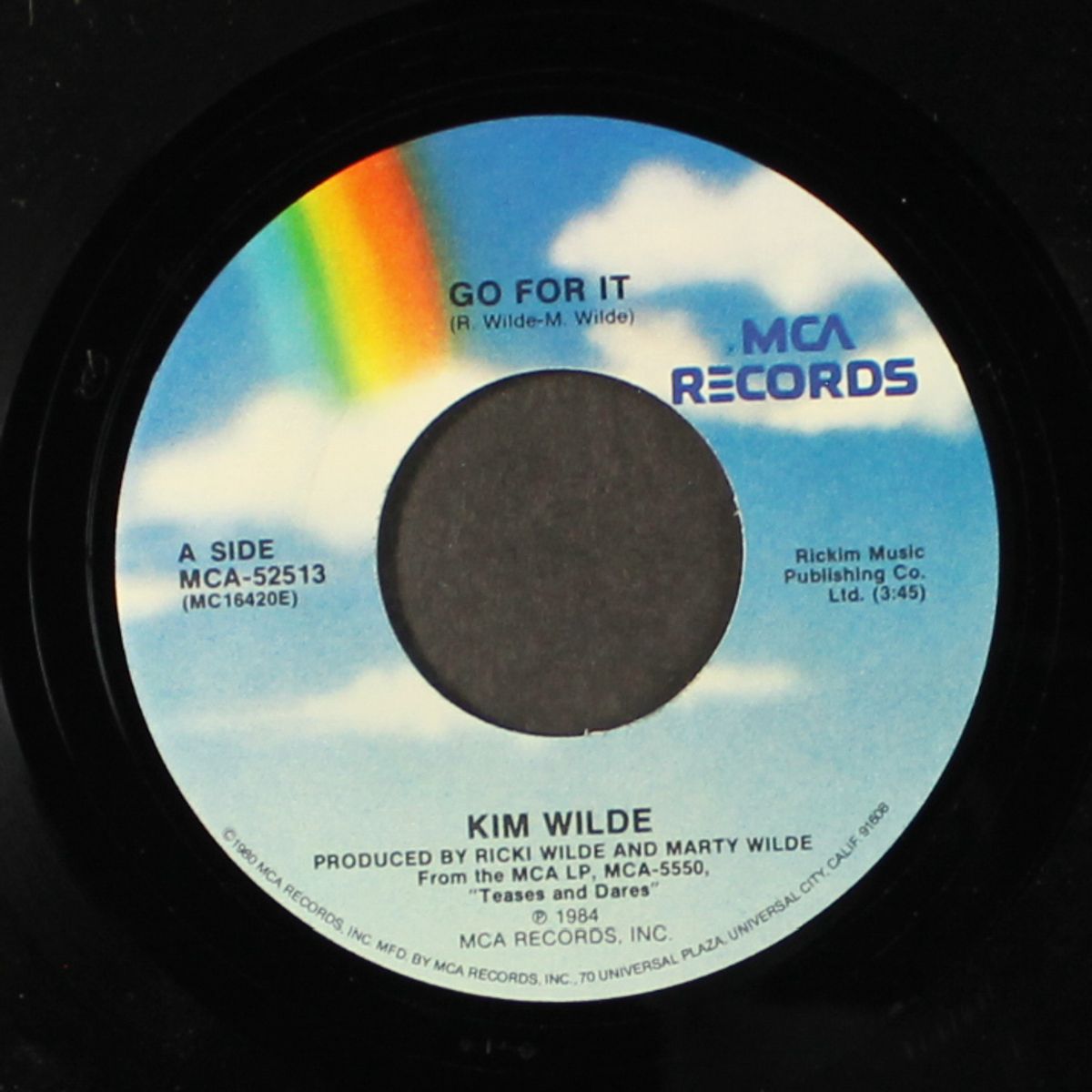 go for it / lovers on a beach by KIM WILDE