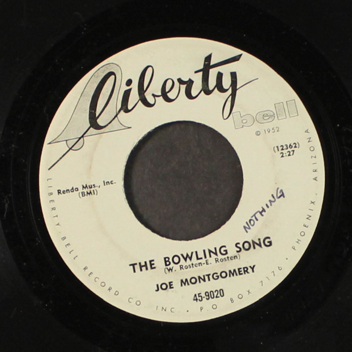 fall in love with me / the bowling song by JOE MONTGOMERY