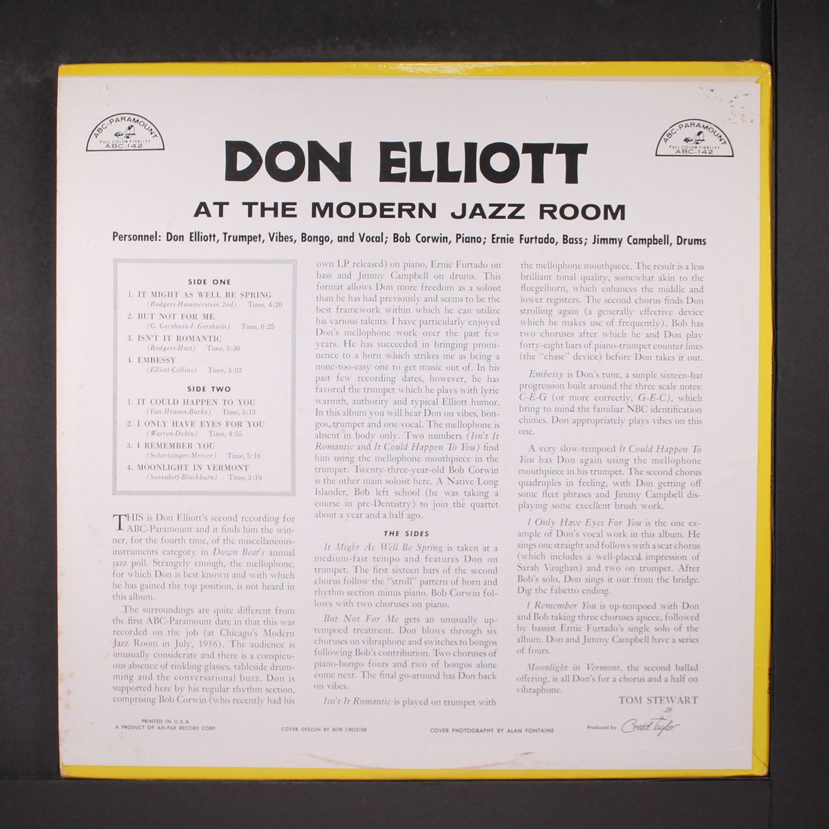 at the modern jazz room by DON ELLIOTT