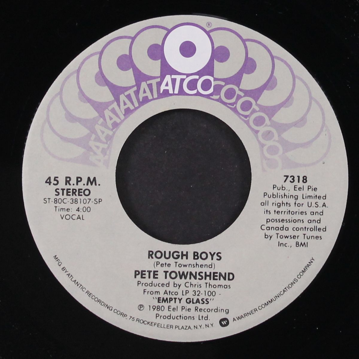 rough boys / jools & jim by PETE TOWNSHEND