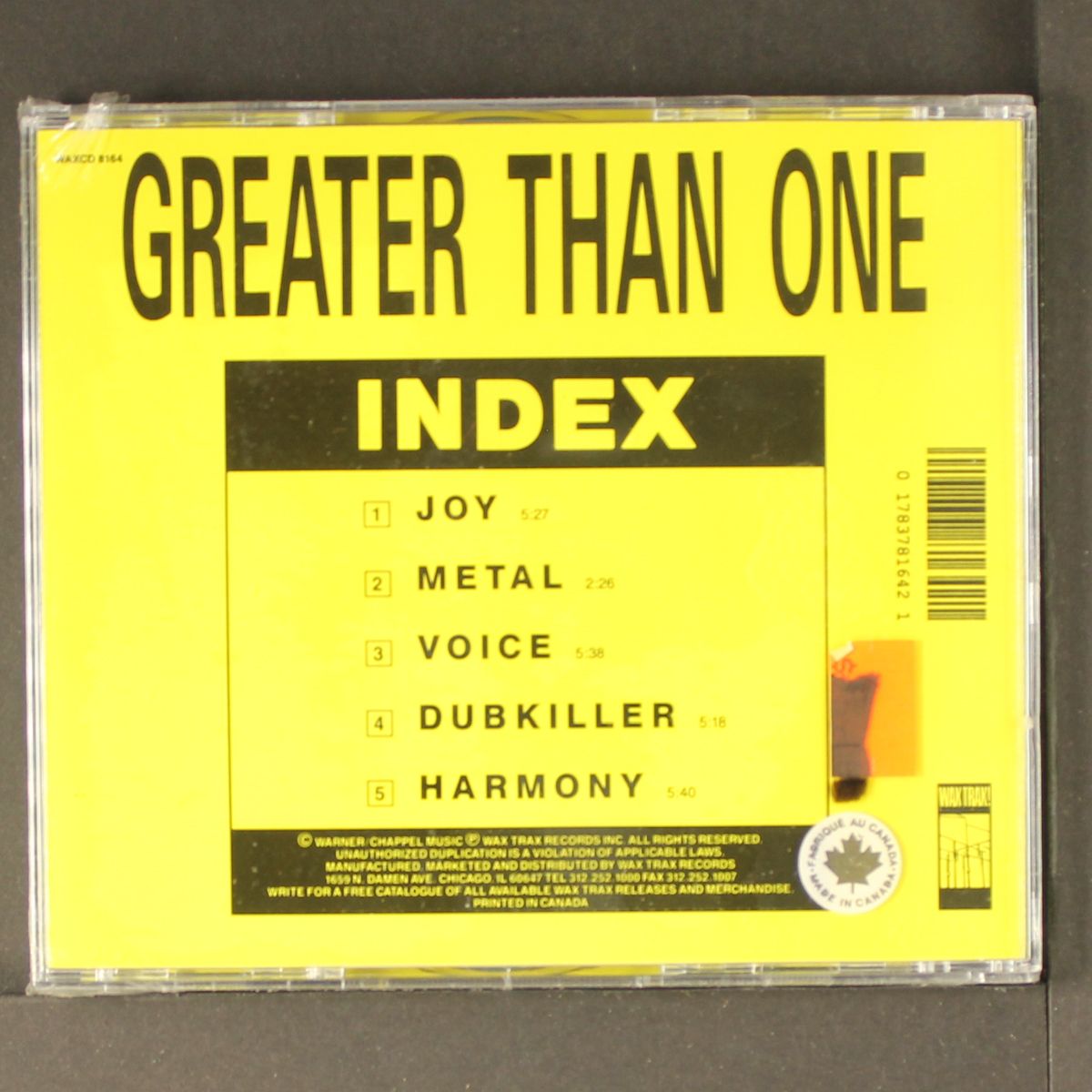 index by GREATER THAN ONE