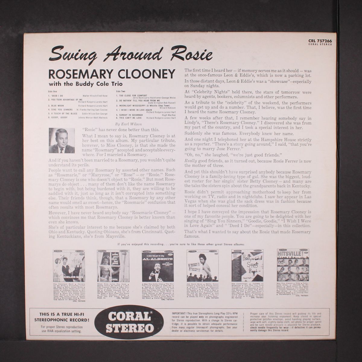 swing around rosie by ROSEMARY CLOONEY