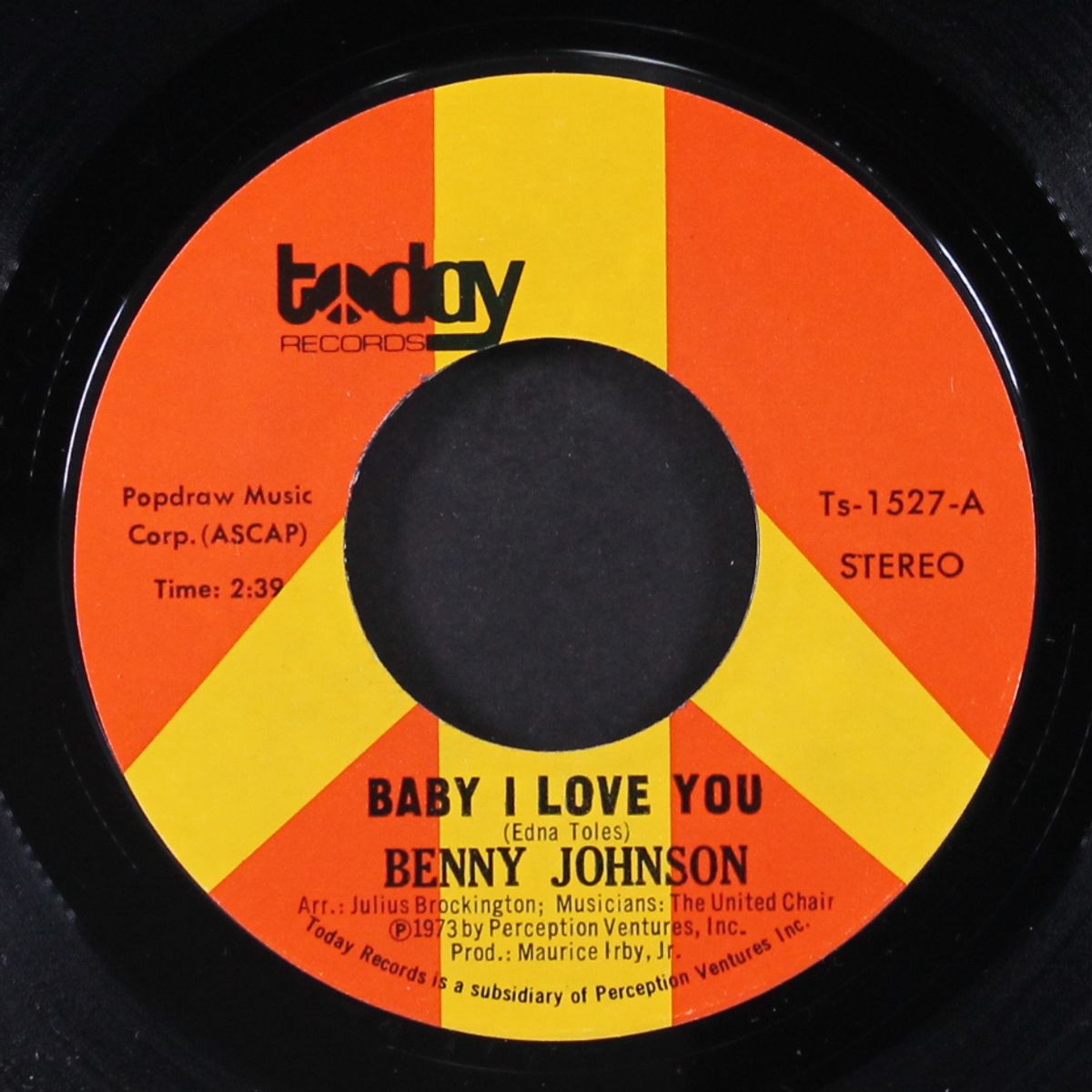 baby i love you / give it up by BENNY JOHNSON