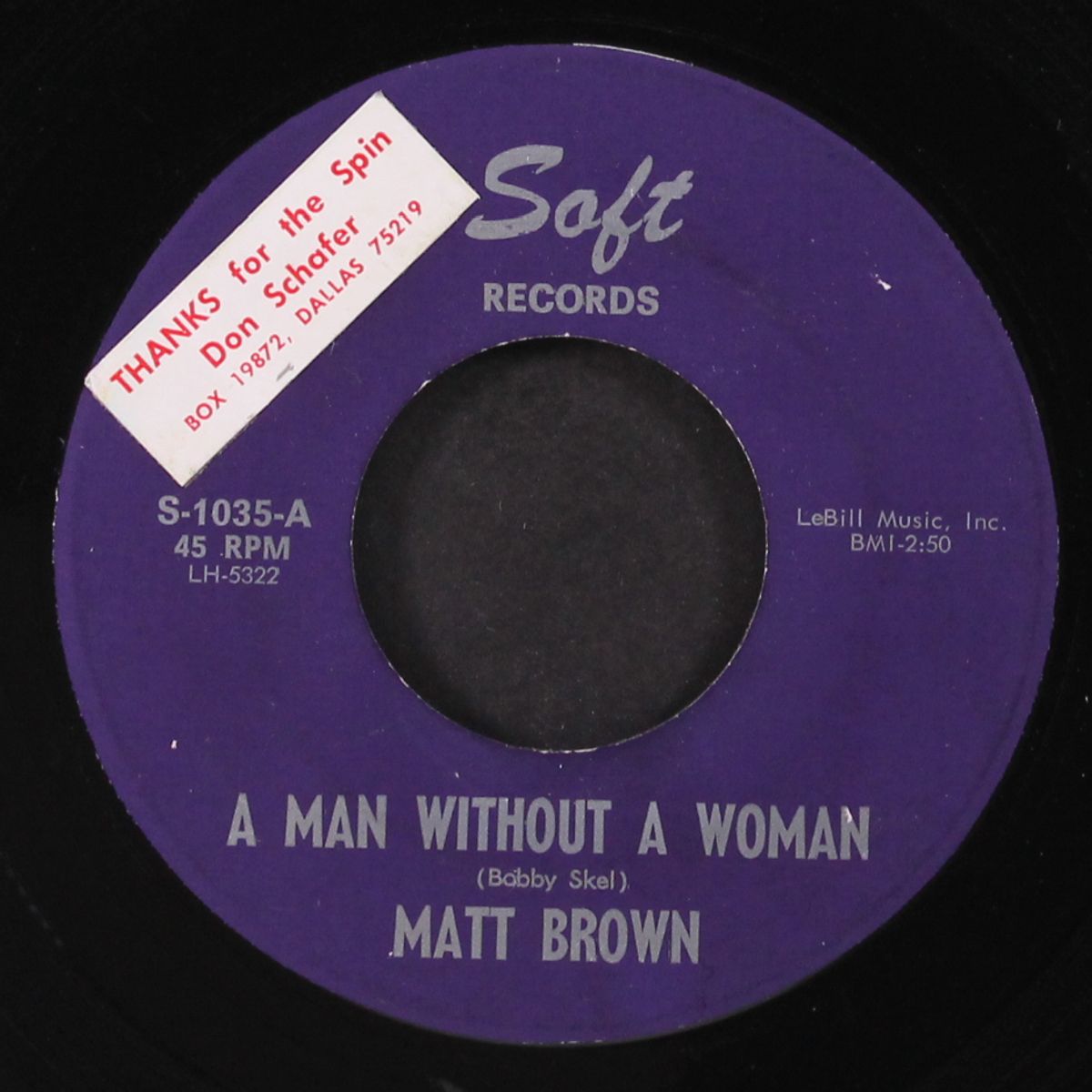 a man without a woman by MATT BROWN