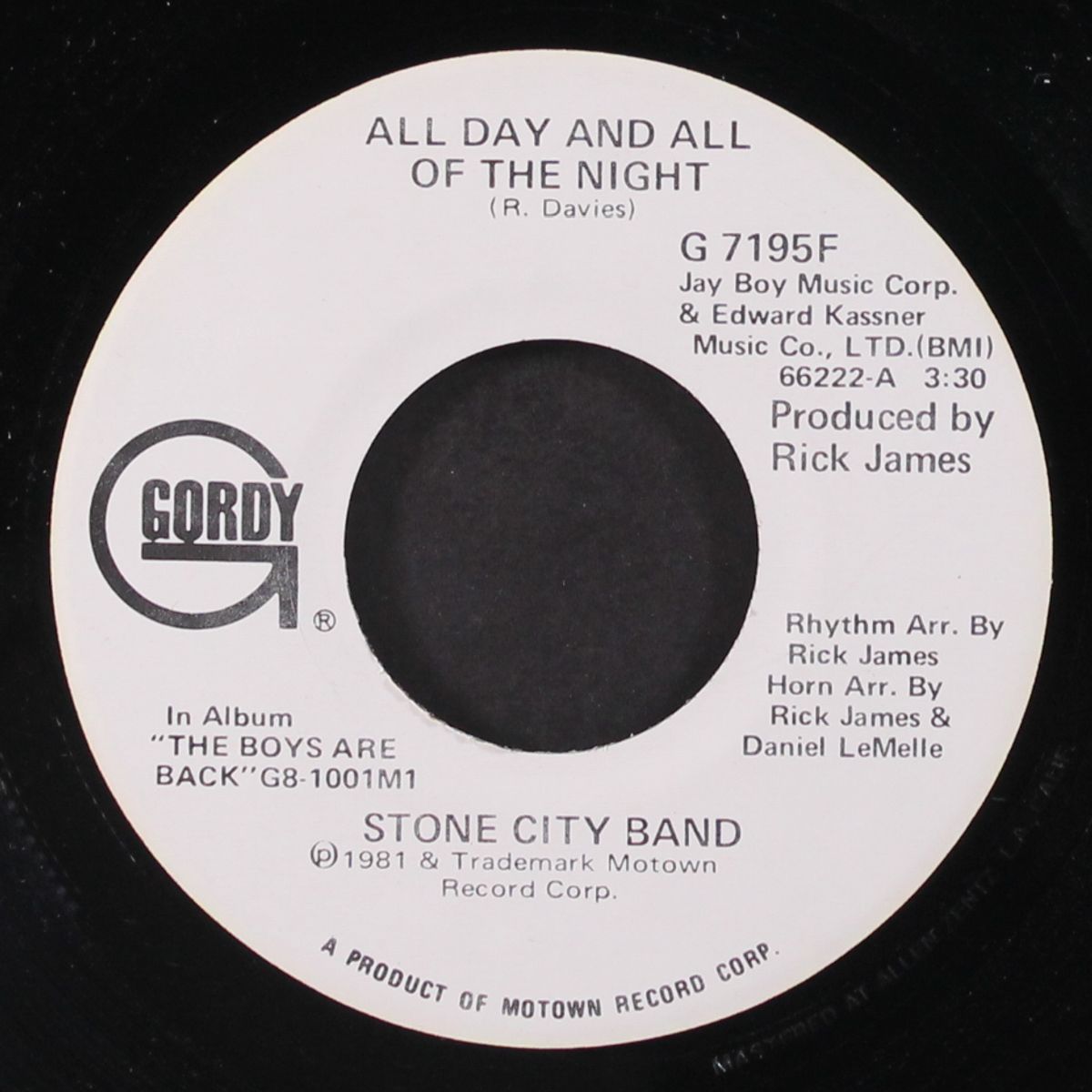 all day and all of the night / same by STONE CITY BAND