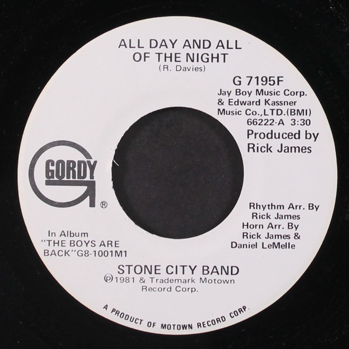 all day and all of the night / same by STONE CITY BAND