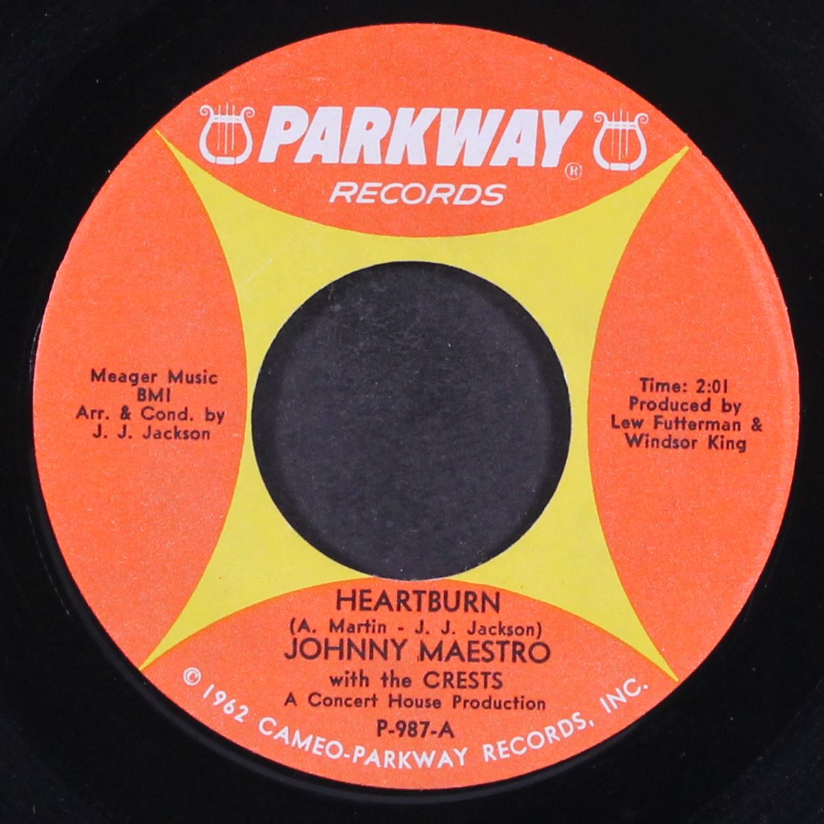 heartburn / try me by JOHNNY MAESTRO & CRESTS