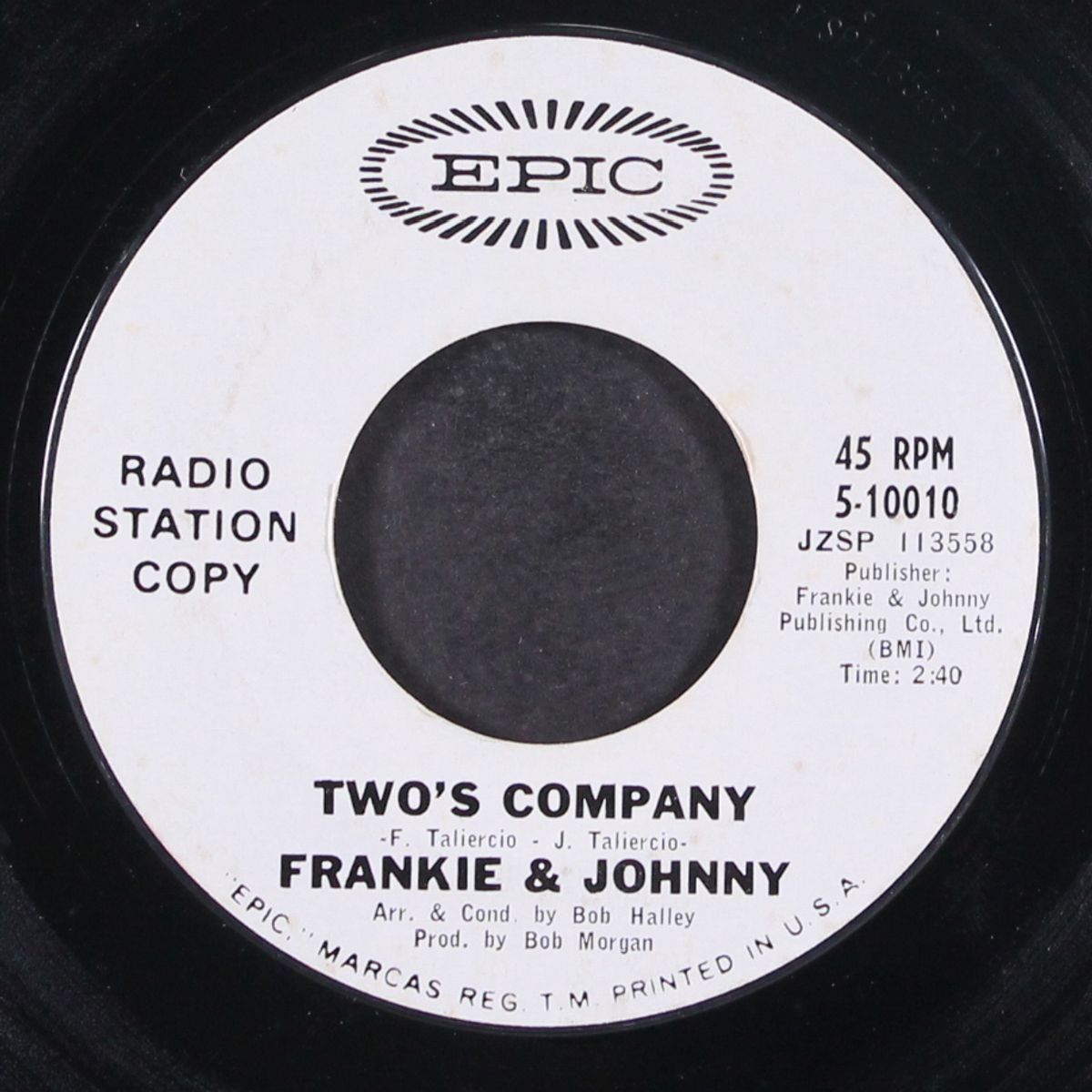 over the rainbow / two's company by FRANKIE & JOHNNY