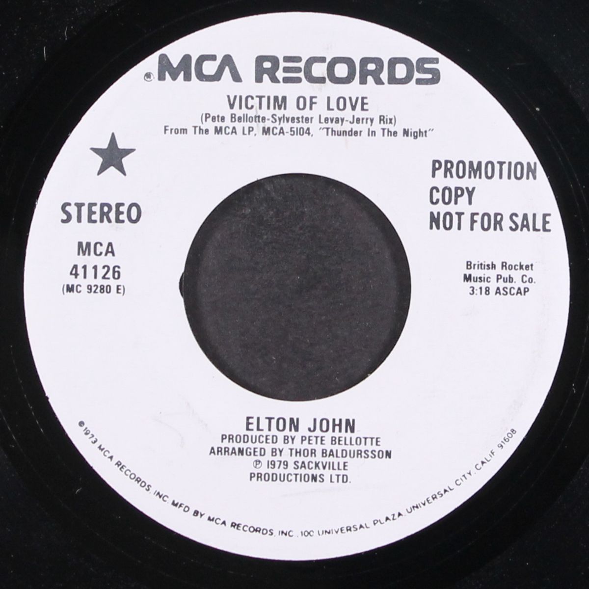 victim of love / same by ELTON JOHN
