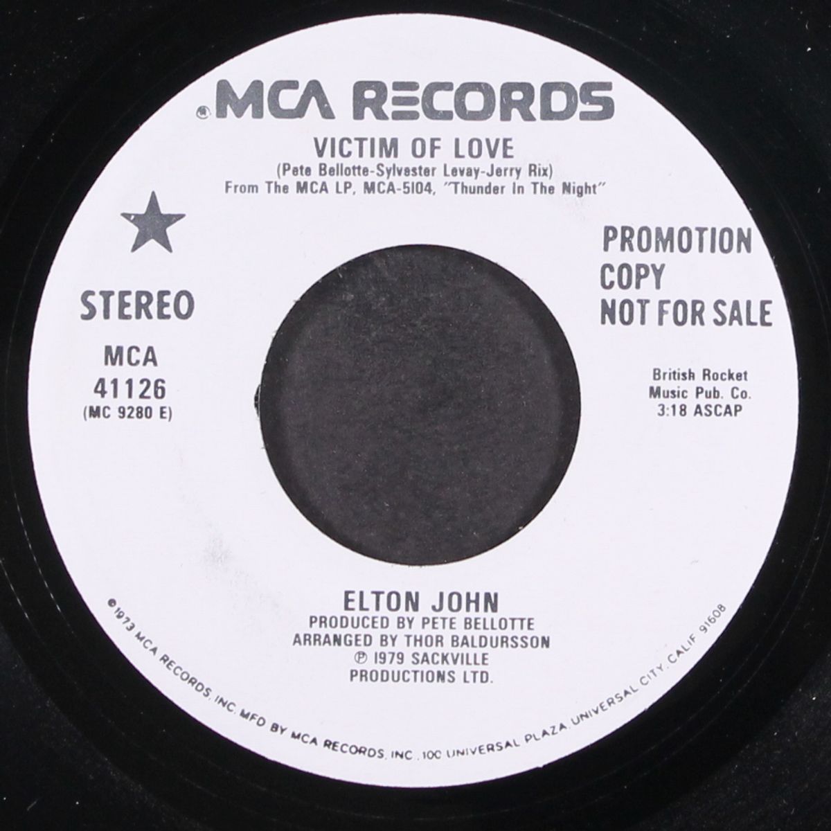 victim of love / same by ELTON JOHN