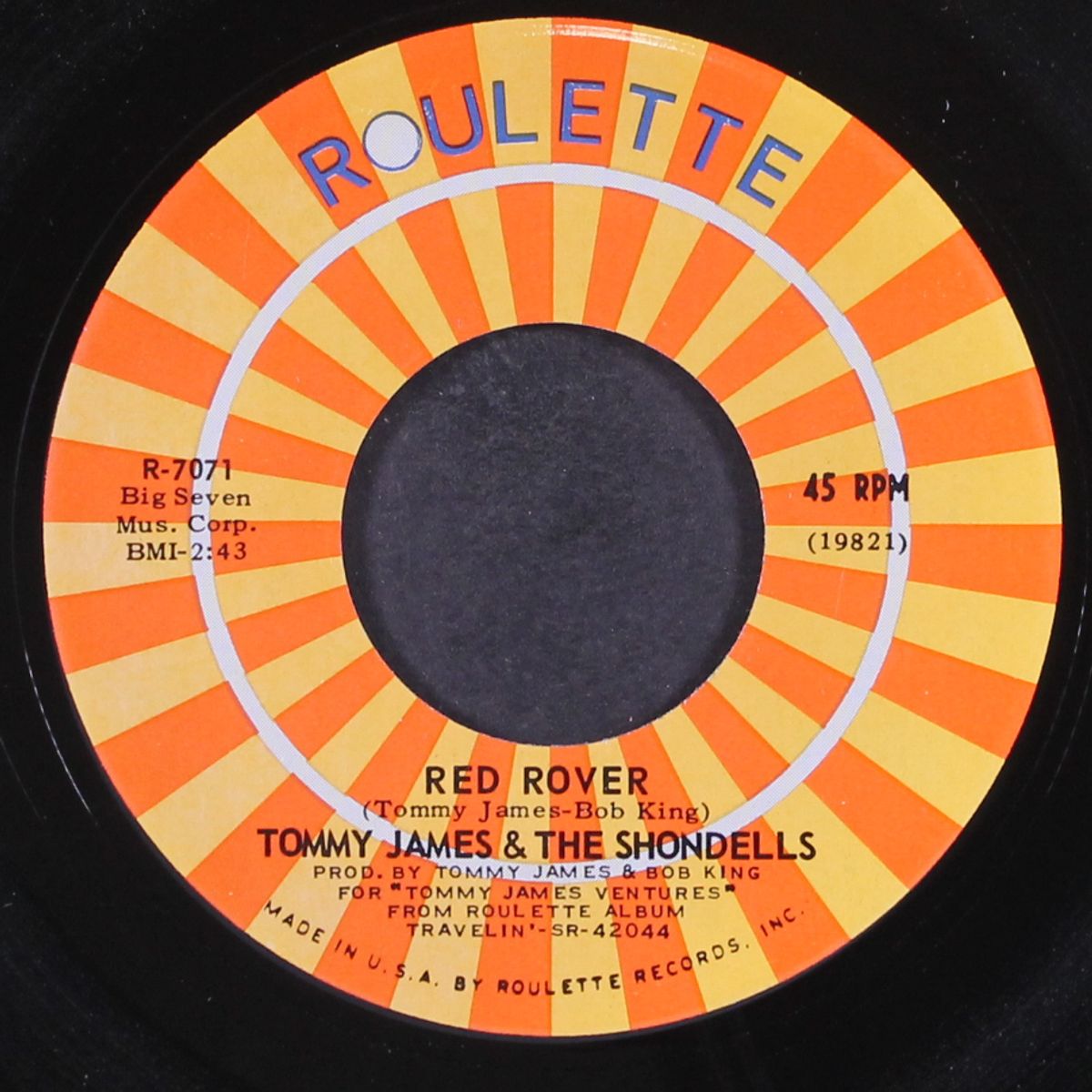 red rover / gotta get back to you by TOMMY JAMES & SHONDELLS
