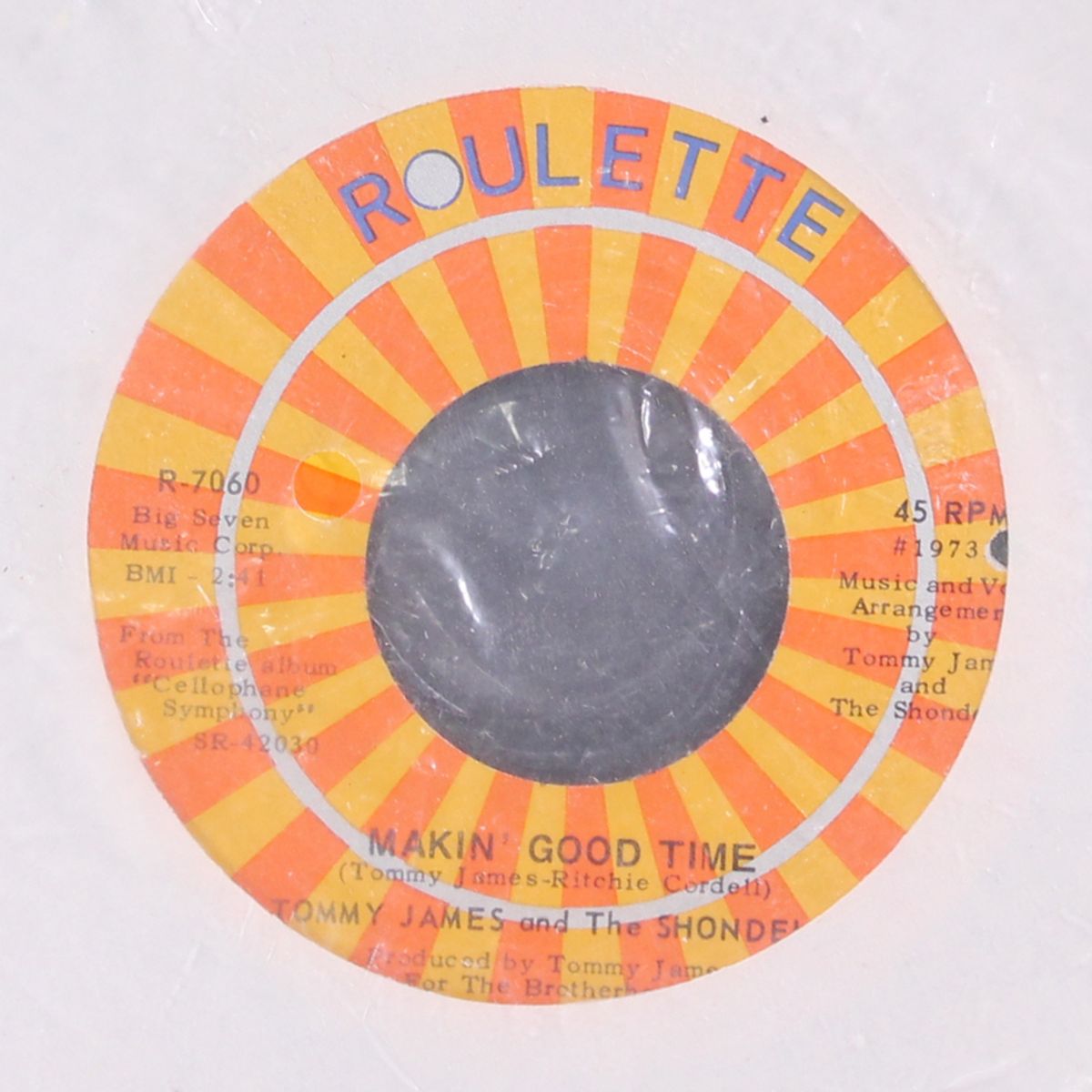 ball of fire / makin' good time by TOMMY JAMES & SHONDELLS
