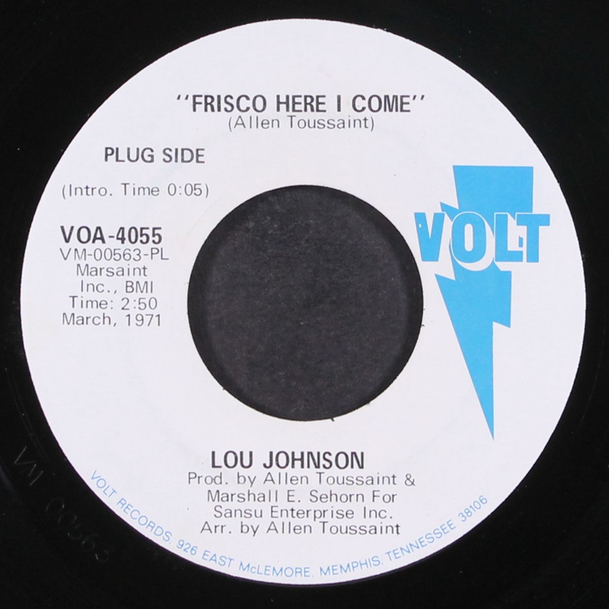 frisco here i come / who am i by LOU JOHNSON