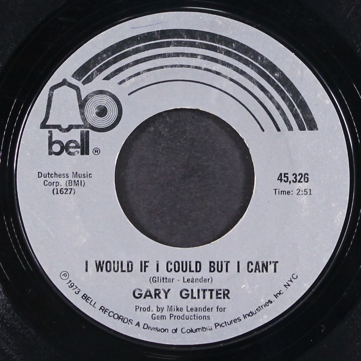 do you wanna touch me / i would if i could but i can't by GARY GLITTER