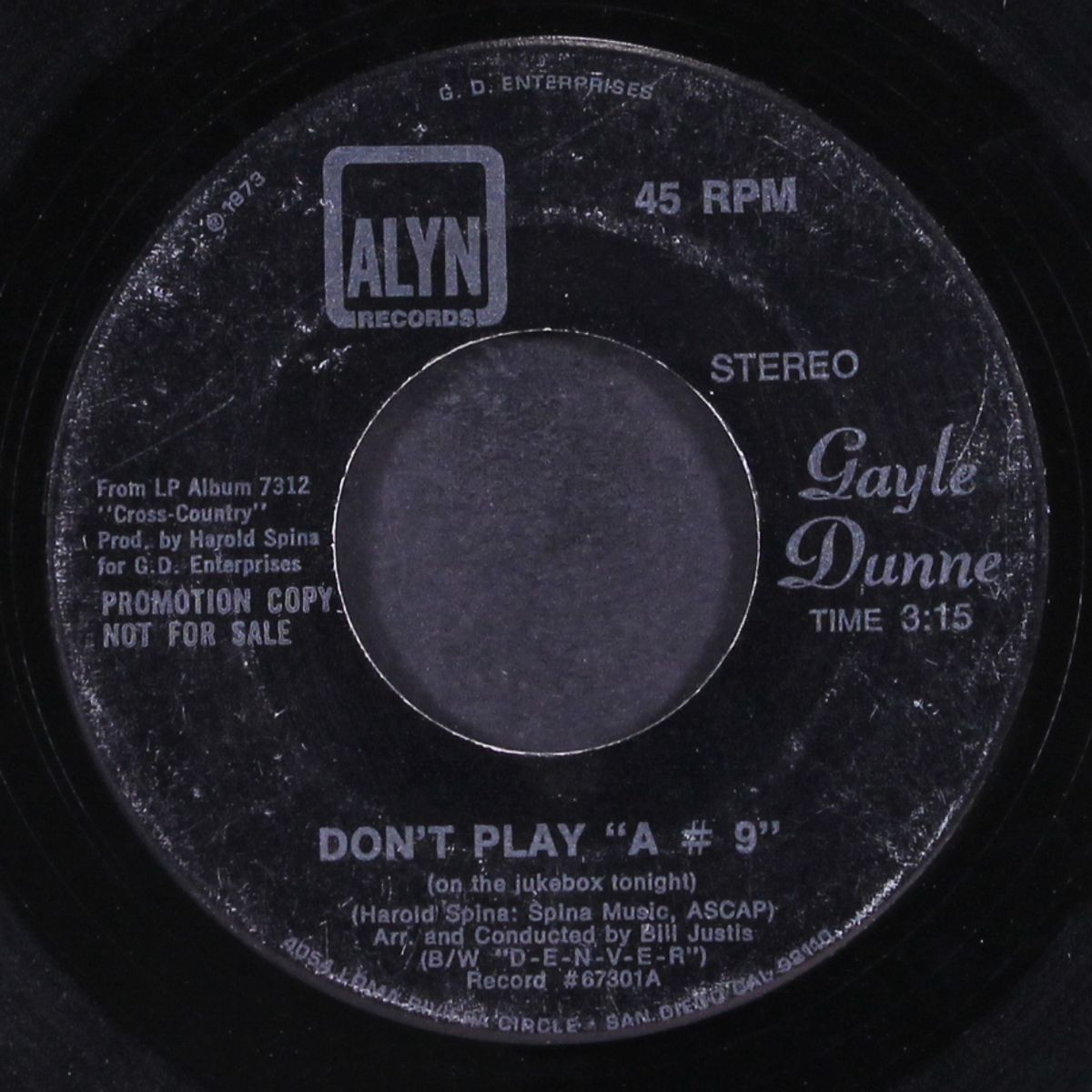 don't play a #9 / d-e-n-v-e-r by GAYLE DUNNE
