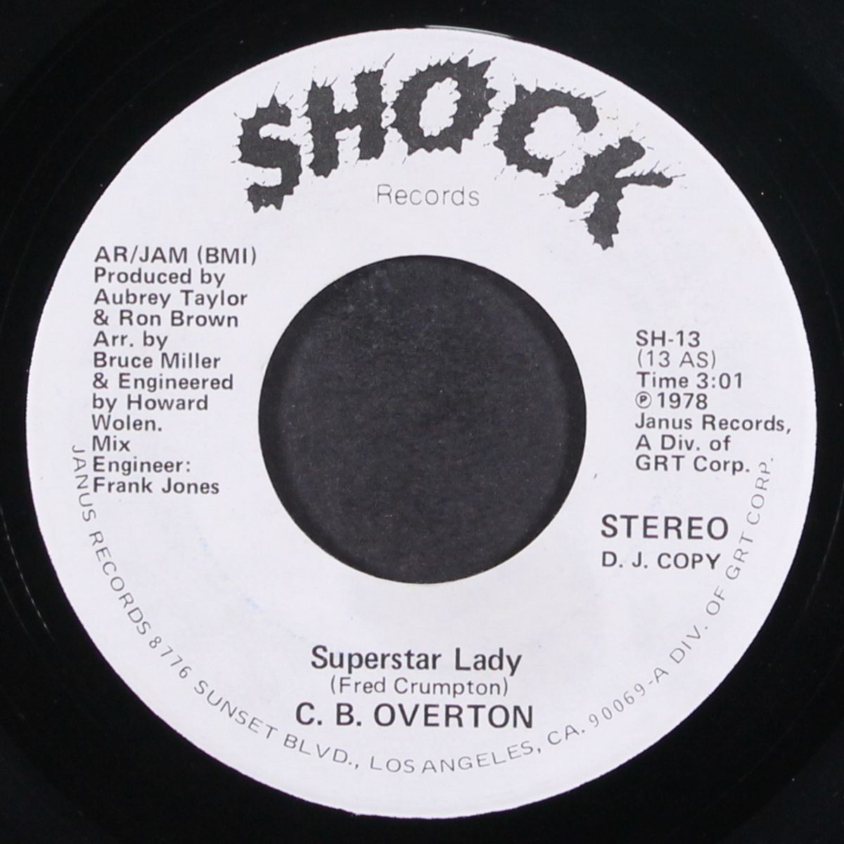 superstar lady / same by C.B. OVERTON