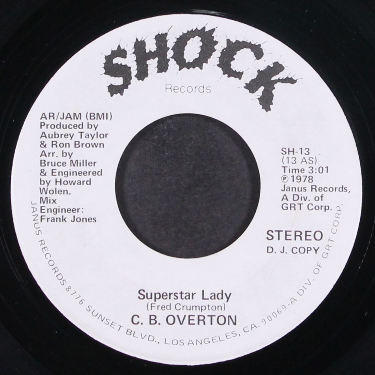 superstar lady / same by C.B. OVERTON