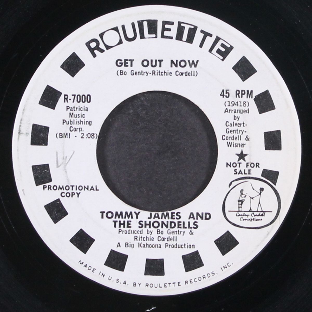 get out now / wish it were you by TOMMY JAMES