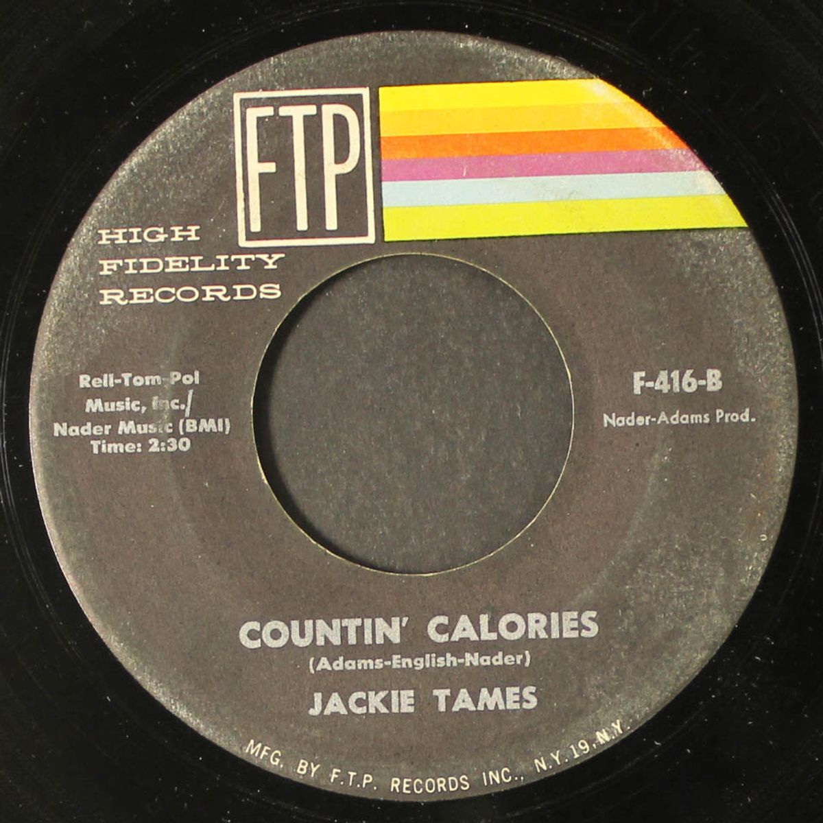 countin' calories / face in the jukebox by JACKIE TAMES